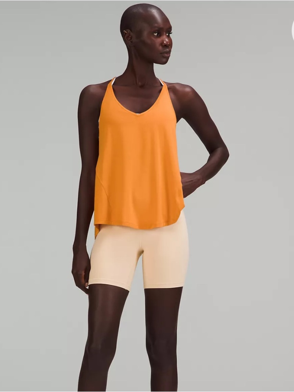 lululemon athletica V-Neck Athletic Camisole in Golden Orange